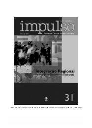 IMPULSO ISSN 0103-7676 â¢ PIRACICABA/SP â¢ Volume 13 - Unimep