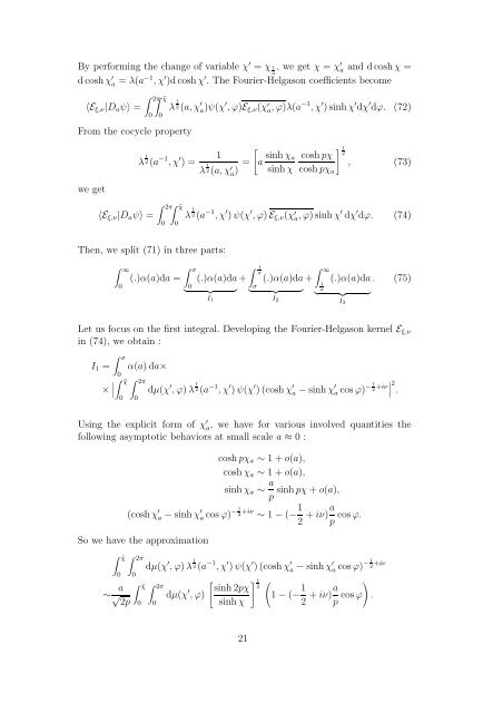 Continuous Wavelet Transform on the Hyperboloid - UniversitÃ© de ...