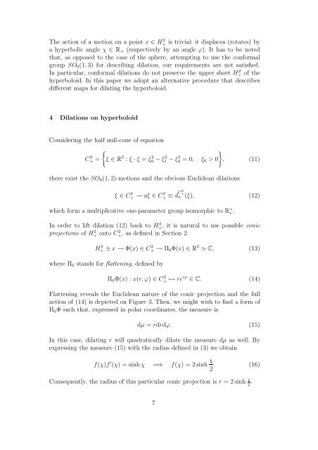 Continuous Wavelet Transform on the Hyperboloid - Université de ...