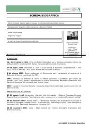 SCHEDA BIOGRAFICA - UniversitÃ  Telematica Internazionale ...