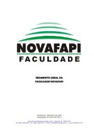 Regimento Geral NOVAFAPI Vrs 6 com alt. art. 126 e 52