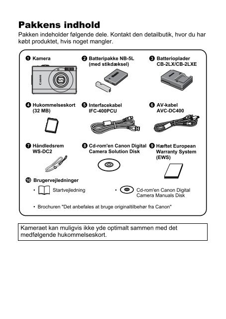 Brugervejledning til kamera - Canon Europe