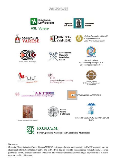 BREAST CANCER - The University of Insubria