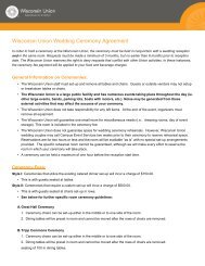 Wisconsin Union Wedding Ceremony Agreement