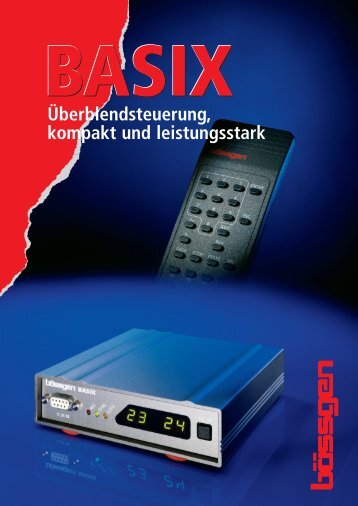 Prospekt BASIX - BÃSSGEN AV-Technik GmbH