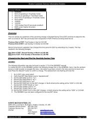 Evertz Customer Service Information Bulletin - Evertz Microsystems ...