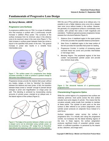 Fundamentals of Progressive Lens Design - Laramy-K Optical