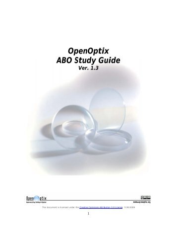 OpenOptix ABO Study Guide - Laramy-K Optical