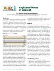 Registered Nurses in Vermont - University of Vermont