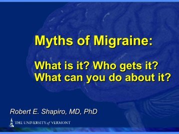 What is Migraine and How Is It Treated? - University of Vermont