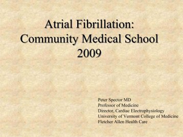 Atrial Fibrillation - College of Medicine - University of Vermont