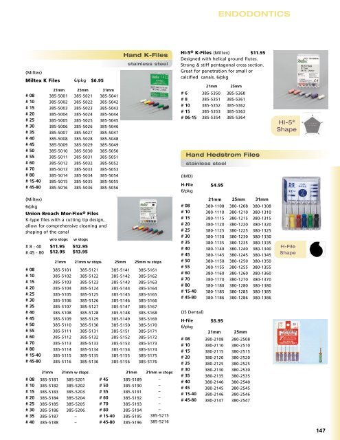 ENDODONTICS - Star Dental Supply