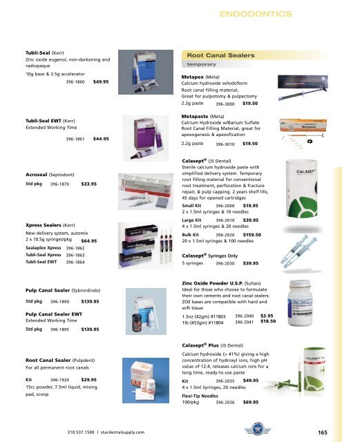 ENDODONTICS - Star Dental Supply