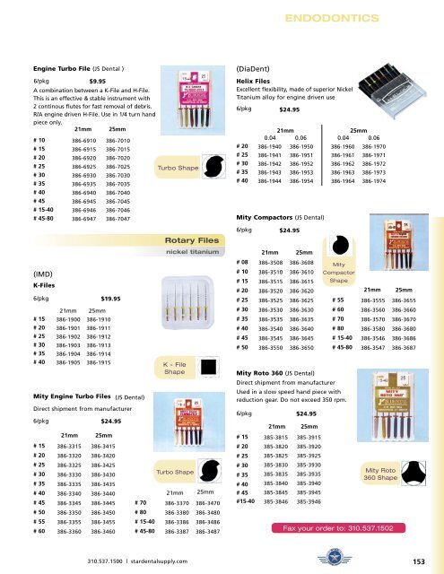 ENDODONTICS - Star Dental Supply