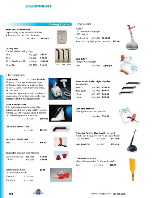 EQUIPMENT - Star Dental Supply