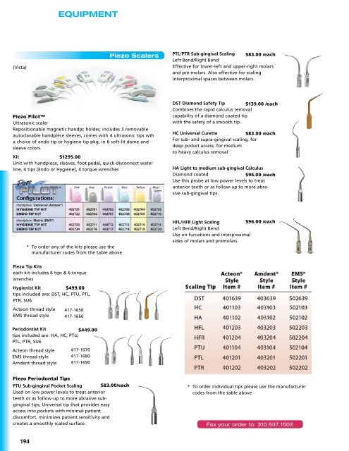 EQUIPMENT - Star Dental Supply