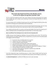 SAMPLE LETTER TO PROSPECTIVE MEMBERS A ... - Union Plus