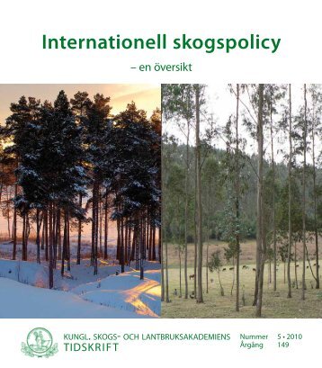 Internationell skogspolicy – en översikt - SIFI