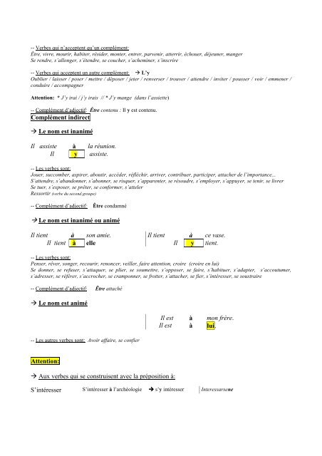 Les pronoms personnels