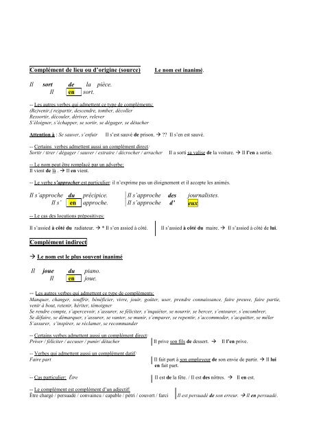 Les pronoms personnels