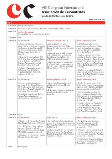 Programa - Universidad de Oviedo
