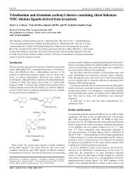 Triruthenium and triosmium carbonyl clusters containing chiral ...