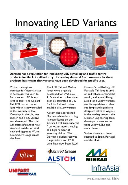 Unipart Led Module Innovating LED Variants: Portable Tail Lamp - Unipart Rail