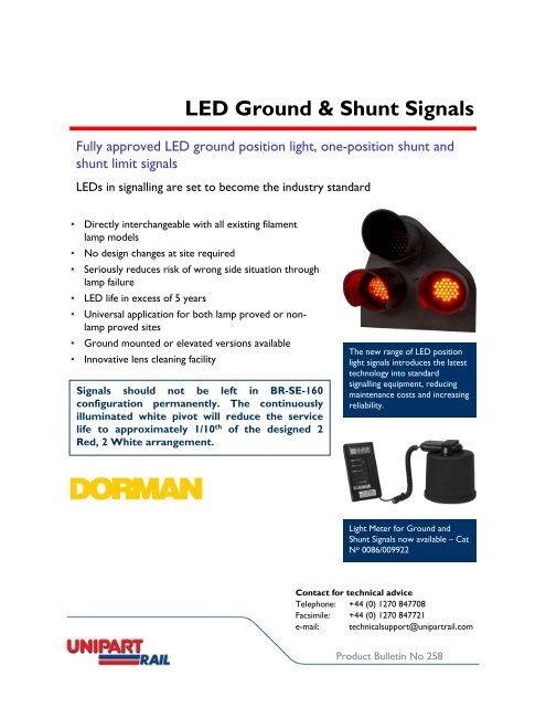 LED Ground & Shunt Signals - Unipart Rail