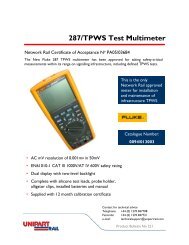 287/TPWS Test Multimeter - Unipart Rail