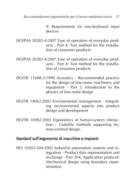 Manuale di raccomandazioni ergonomiche per le postazioni di ...