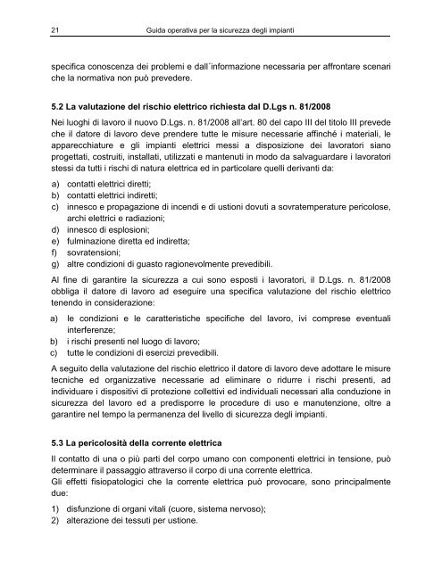 Guida operativa per la sicurezza degli impianti - Unipd-Org.It