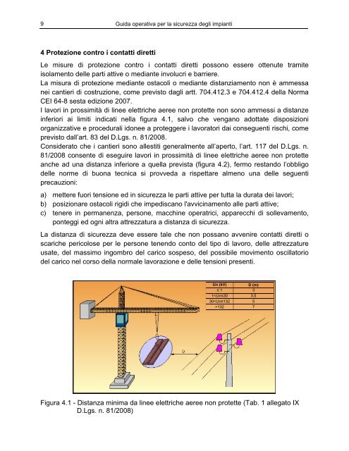 Guida operativa per la sicurezza degli impianti - Unipd-Org.It