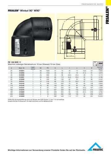 FRIALEN® Winkel 90° W90°