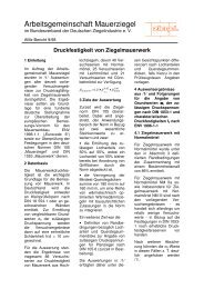 Druckfestigkeit von Ziegelmauerwerk - Bundesverband der ...