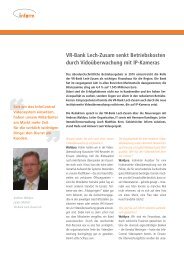 VR-Bank Lech-Zusam senkt Betriebskosten ... - inform-solutions GmbH