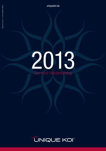 Katalog 2013 - Unique Koi