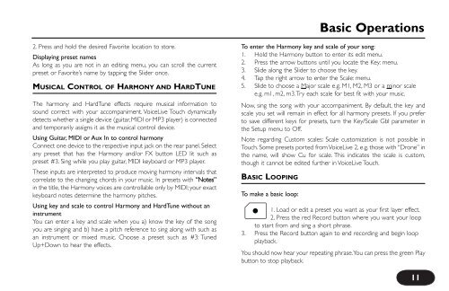 VoiceLive Touch User Manual - TC-Helicon