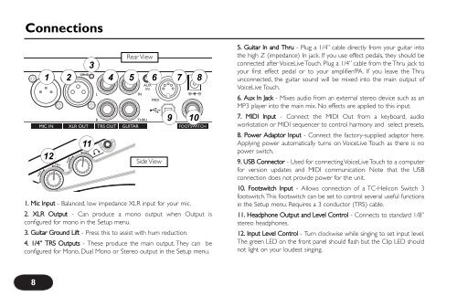 VoiceLive Touch User Manual - TC-Helicon