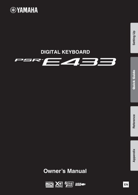 Yamaha psr e433 midi deals