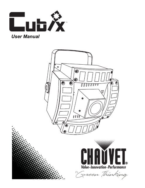 Cubix User Manual Rev. 01a - CHAUVET® Lighting