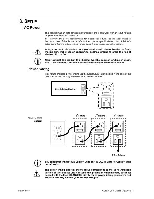 Cubix User Manual Rev. 01a - CHAUVET® Lighting