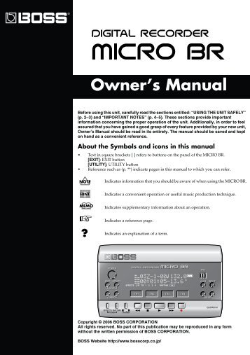 Owner's Manual - Roland