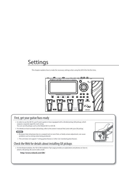 Owners Manual (GR-55_OM.pdf) - Roland