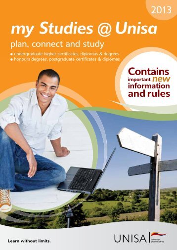 my Studies @ Unisa 2013 brochure - University of South Africa