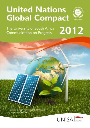 UNGC progress report 2012 - University of South Africa