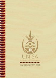 ANNUAL REPORT 2012 - University of South Africa