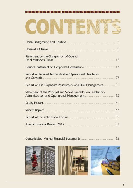 ANNUAL REPORT 2012 - University of South Africa