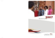 enquiries: unisa contact centre (ucc) - University of South Africa