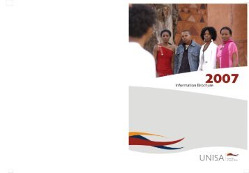 enquiries: unisa contact centre (ucc) - University of South Africa