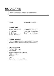 EDUCARE - University of South Africa